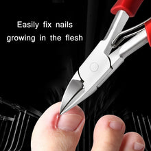 Load image into Gallery viewer, Stainless Steel Nail Clippers Olecranon Dead Skin Pliers Set, Blue ABS Handle, Black ABS Handle, Red ABS Handle, Pink ABS Handle