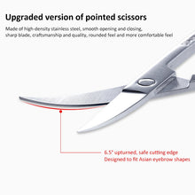 Load image into Gallery viewer, 5 PCS Stainless Steel Elbow Eyebrow Trimming Scissors, Scissors