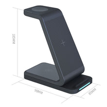 Load image into Gallery viewer, D2 3 In 1 15W Wireless Vertical Charger, D2 (Black)