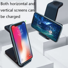 Load image into Gallery viewer, D2 3 In 1 15W Wireless Vertical Charger, D2 (Black)