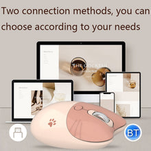 Load image into Gallery viewer, M3 3 Keys Cute Silent Laptop Wireless Mouse, Spec:, Wireless Version (Vitality Pink), Wireless Version (Dream Blue), Wireless Version (Milk Tea), Bluetooth Wireless Version (Milk Tea), Bluetooth Wireless Version (Pink), Bluetooth Wireless Version (Red)...