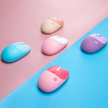 Load image into Gallery viewer, M3 3 Keys Cute Silent Laptop Wireless Mouse, Spec:, Wireless Version (Vitality Pink), Wireless Version (Dream Blue), Wireless Version (Milk Tea), Bluetooth Wireless Version (Milk Tea), Bluetooth Wireless Version (Pink), Bluetooth Wireless Version (Red)...