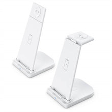 Load image into Gallery viewer, QGeeM QG-WC05 3 In 1 Portable Detachable Wireless Charger, White, Black