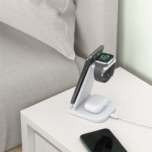 Load image into Gallery viewer, QGeeM QG-WC05 3 In 1 Portable Detachable Wireless Charger, White, Black