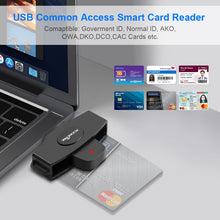 Load image into Gallery viewer, Rocketek CSCR3 Smart CAC Card Reader Type-C Bank Tax Declaration SIM Card/IC Card ID Card Reader