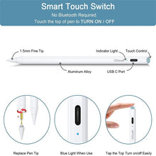 Load image into Gallery viewer, QGeeM ID706 Anti-mistouch Rechargeable Active Stylus for iPad