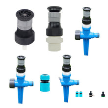Load image into Gallery viewer, Internal Thread Sprinkler Green Lawn Sprinkler Irrigation 4 Points Adjustable Scattering Sprinkler, Internal Thread Sprinkler, External Thread Sprinkler, Sprinkler + Ground Plug, Sprinkler + Ground Plug + Quick Connect                                  ...