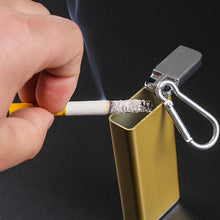 Load image into Gallery viewer, Portable Cigarette Case Portable With Lid Sealed Ashtray, Gold, Silver, Black, Golden Engraved Flower, Silver Engraved Flower, Black Engraved Flower