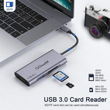 Load image into Gallery viewer, QGeeM 7 In 1 Multifunctional USB3.0 TYPE-C Extension HUB Adapter, QG-UH07-3(7 In 1)