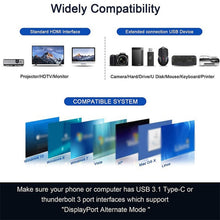 Load image into Gallery viewer, QGeeM 7 In 1 Multifunctional USB3.0 TYPE-C Extension HUB Adapter, QG-UH07-3(7 In 1)
