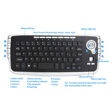 Load image into Gallery viewer, MY-10 2.4G 78 Keys 1200 DPI Mini Wireless Trackball Keyboard Wireless Keyboard And Mouse Set