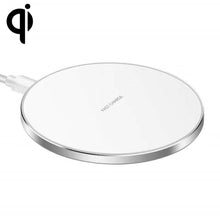 Load image into Gallery viewer, 15W Metal Round Wireless Charger Smart Fast Charge, Black + Black Surface, Silver + White Surface, Red + Black Surface, Gold + White Surface, Mirror Black, Mirror White