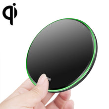 Load image into Gallery viewer, 20W QI Metal Mirror Ultra-thin Wireless Charger, White, Black