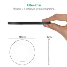 Load image into Gallery viewer, 20W QI Metal Mirror Ultra-thin Wireless Charger, White, Black