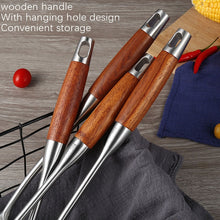 Load image into Gallery viewer, 304 Stainless Steel Wooden Handle Kitchenware Kitchen Equipment, Style:, Fried Spatula, Soup Spoon, Slotted Spoon, Slotted Shovel, Noodle Scoop, Rice Spoon