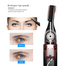 Load image into Gallery viewer, Double Cutter Head Electric Eyebrow Trimmer Epilator Children Hair Clipper, Double Cutter Head