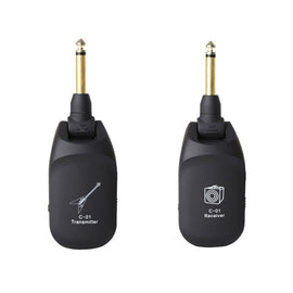 C01 Electric Guitar Wireless Audio Transmitter Receiver, Black