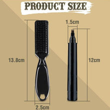 Load image into Gallery viewer, 2pcs /Set Waterproof Beard Filler Beard Styling Pen, Black, Dark Brown