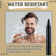 Load image into Gallery viewer, 2pcs /Set Waterproof Beard Filler Beard Styling Pen, Black, Dark Brown