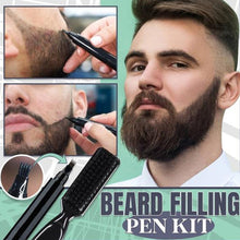 Load image into Gallery viewer, 2pcs /Set Waterproof Beard Filler Beard Styling Pen, Black, Dark Brown