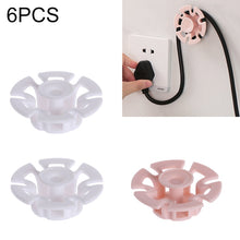 Load image into Gallery viewer, 6 PCS Power Cable Data Cable Winder Traceless Paste Hook Cable Organizer