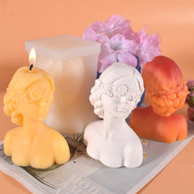 Load image into Gallery viewer, Aromatherapy Plaster Mold Rose Beauty Candle Silicone Mold, Style:, Cover Eyes, Close Eyes