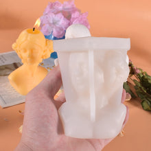 Load image into Gallery viewer, Aromatherapy Plaster Mold Rose Beauty Candle Silicone Mold, Style:, Cover Eyes, Close Eyes