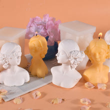 Load image into Gallery viewer, Aromatherapy Plaster Mold Rose Beauty Candle Silicone Mold, Style:, Cover Eyes, Close Eyes