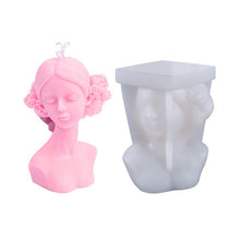 Load image into Gallery viewer, Aromatherapy Plaster Mold Rose Beauty Candle Silicone Mold, Style:, Cover Eyes, Close Eyes