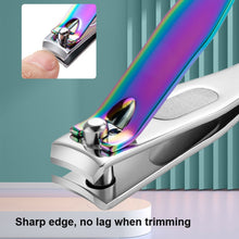 Load image into Gallery viewer, Small Color Titanium Nail Clipper Gradient Mermaid Handle Nail Clipper Nail Art Tool, 3 PCS Small, 3 PCS Large, 3 In 1