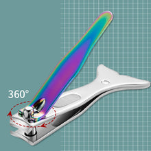 Load image into Gallery viewer, Small Color Titanium Nail Clipper Gradient Mermaid Handle Nail Clipper Nail Art Tool, 3 PCS Small, 3 PCS Large, 3 In 1
