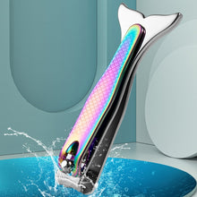 Load image into Gallery viewer, Small Color Titanium Nail Clipper Gradient Mermaid Handle Nail Clipper Nail Art Tool, 3 PCS Small, 3 PCS Large, 3 In 1