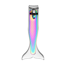 Load image into Gallery viewer, Small Color Titanium Nail Clipper Gradient Mermaid Handle Nail Clipper Nail Art Tool, 3 PCS Small, 3 PCS Large, 3 In 1