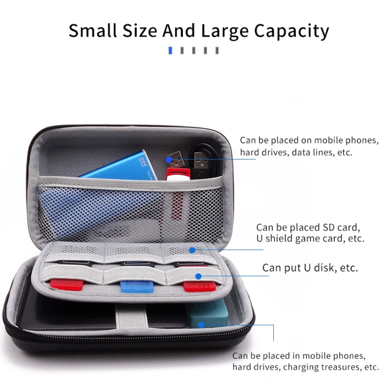 CHKJOK GH1805 EVA Mobile Hard Disk Anti-pressure Hard Shell Bag, GH1805 Black, GH1805 Blue, GH1805 Red