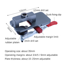 Load image into Gallery viewer, 35mm Hinge Open Hole Cabinet Door Plate Hinge Packed Locator, 6 PCS / Set Hinge Open Hole