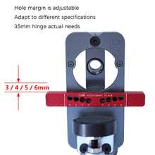 Load image into Gallery viewer, 35mm Hinge Open Hole Cabinet Door Plate Hinge Packed Locator, 6 PCS / Set Hinge Open Hole
