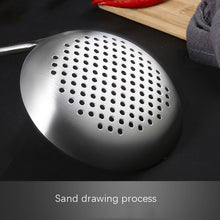 Load image into Gallery viewer, 304 Stainless Steel Kitchen Equipment Thickened Hollow Handle Cooking Tool, Style:, Spatula, Soup Spoon, Slotted Spoon, Slotted Shovel
