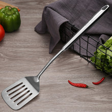 Load image into Gallery viewer, 304 Stainless Steel Kitchen Equipment Thickened Hollow Handle Cooking Tool, Style:, Spatula, Soup Spoon, Slotted Spoon, Slotted Shovel