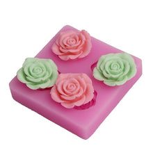 Load image into Gallery viewer, Flower Silicone Mould Handmade Soap Fondant Cake Decoration, Fondant Cake Decoration