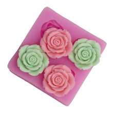 Load image into Gallery viewer, Flower Silicone Mould Handmade Soap Fondant Cake Decoration, Fondant Cake Decoration