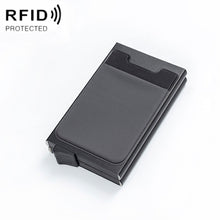 Load image into Gallery viewer, RFID Aluminum Alloy Anti-Degaussing Coin Card Holder, Black, Silver Black, Black Grey, Silver, Black Silver, Black Purple, Silver Purple, Black Red, Silver Red