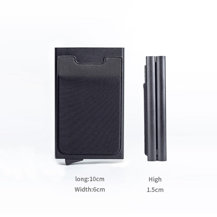 RFID Aluminum Alloy Anti-Degaussing Coin Card Holder, Black, Silver Black, Black Grey, Silver, Black Silver, Black Purple, Silver Purple, Black Red, Silver Red