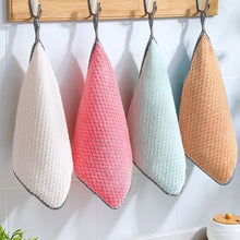 Load image into Gallery viewer, 4pcs Hand Towel Hangable Dishcloth Kitchen Rag Non-Stick Oil Absorbent Towel