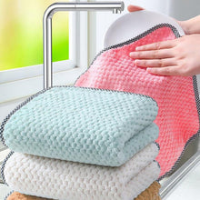 Load image into Gallery viewer, 4pcs Hand Towel Hangable Dishcloth Kitchen Rag Non-Stick Oil Absorbent Towel