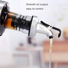 Load image into Gallery viewer, Stainless Steel Glass Oil Bottle Kitchen Pressed Seasoning Bottle, 200ml, 300ml, 500ml