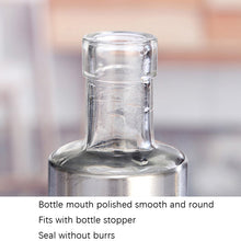 Load image into Gallery viewer, Stainless Steel Glass Oil Bottle Kitchen Pressed Seasoning Bottle, 200ml, 300ml, 500ml
