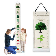 Load image into Gallery viewer, Removable Wall-mounted Height Ruler With Botanical Print Decoration