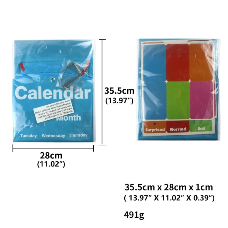 Classroom Decoration Cat Head Calendar Hanging Bag