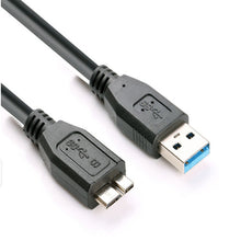 Load image into Gallery viewer, USB 3.0 Male To Micro USB HDD Data Cord For External Mobile HDD,Cable Length:1.8m