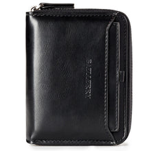 Load image into Gallery viewer, Baellerry D3124 Short PU Leather Wallet Zipper Retro Youth Small Wallet, Black Horizontal, Black Vertical, Brown Horizontal, Brown Vertical, Purple Horizontal, Purple Vertical, Gray Horizontal, Gray Vertical